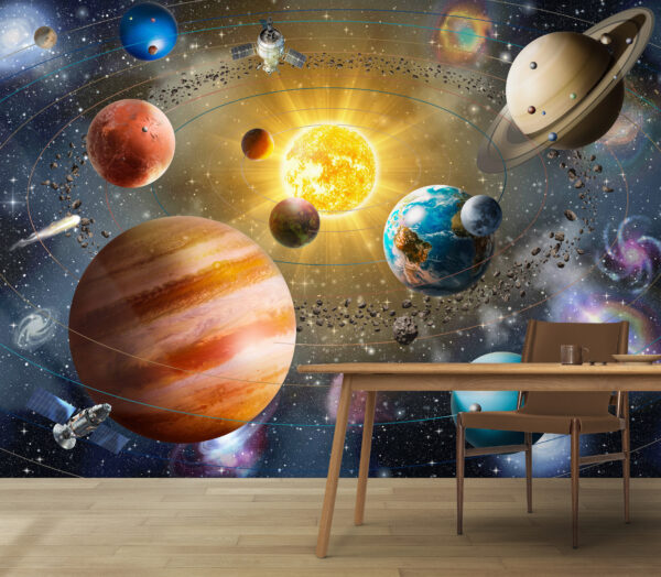 Fotomurales Fotomurales El planeta Tierra y la Luna (SKU: u97222)