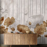 Fotomurales Papel pintado con flores