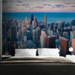Fotomurales Edificio alto con muchas ventanas