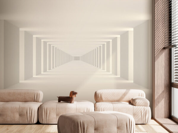 Objeto rectangular blanco con borde blanco Fotomurales Objeto rectangular blanco con borde blanco