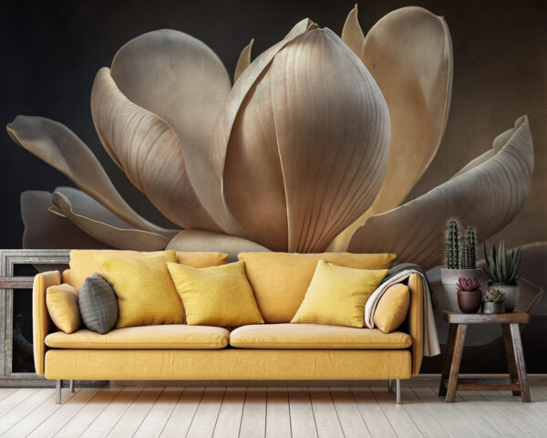 Delicada magnolia bajo una luz suave Fotomurales Delicada magnolia bajo una luz suave