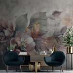 Fotomurales Flores delicadas con tonos suaves