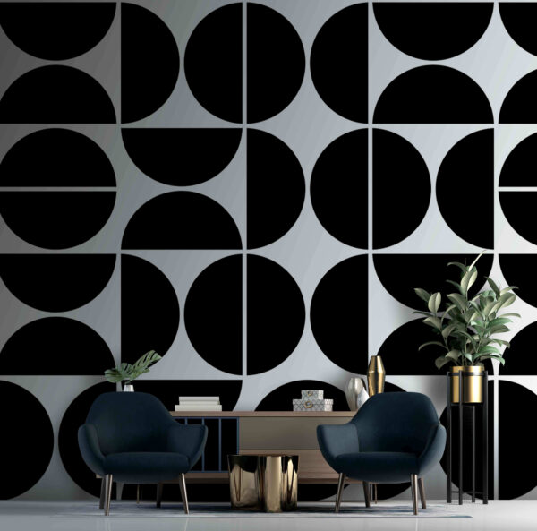 Diseño en blanco y negro Fotomurales Diseño en blanco y negro
