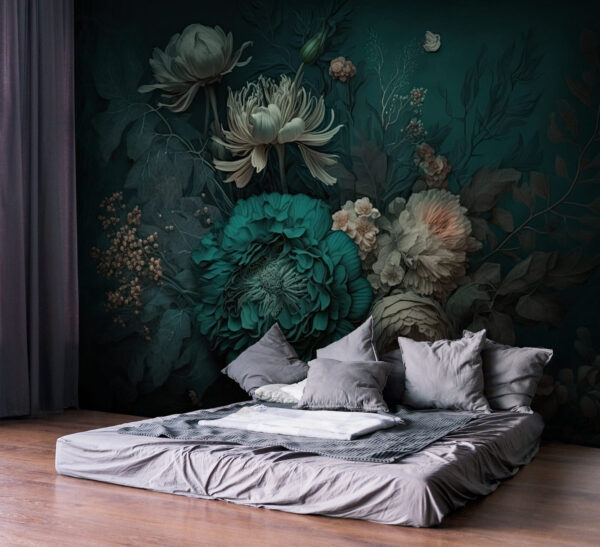 Obra de arte floral con delicados pétalos Fotomurales Obra de arte floral con delicados pétalos