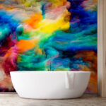 Fotomurales Los colores vibrantes y arremolinados crean magia.