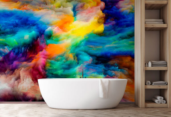 Los colores vibrantes y arremolinados crean magia Fotomurales Los colores vibrantes y arremolinados crean magia