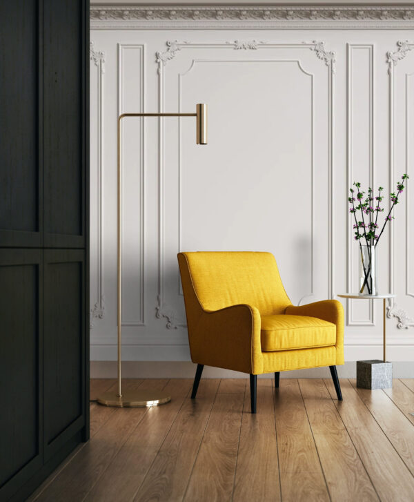 Fotomurales Fotomurales Elegante pared blanca con diseño ornamentado. (SKU: u72616)