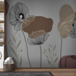 Fotomurales Dibujo de flores y plantas