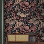 Fotomurales Elegante estampado floral con intrincados detalles.