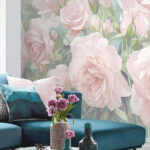 Fotomurales Grupo de rosas rosadas