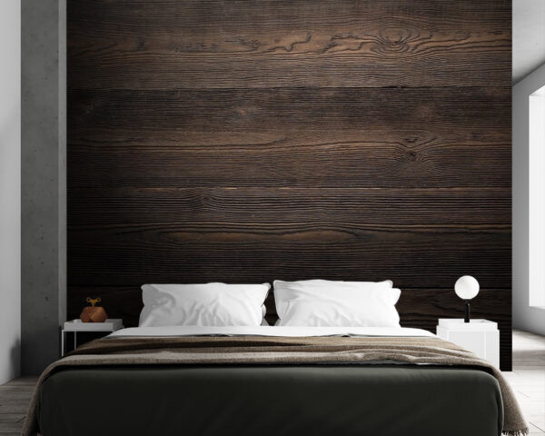 Fondo de textura de tablones de madera oscura Fotomurales Fondo de textura de tablones de madera oscura