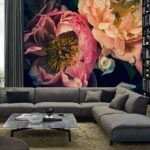 Fotomurales Delicadas flores en tonos suaves