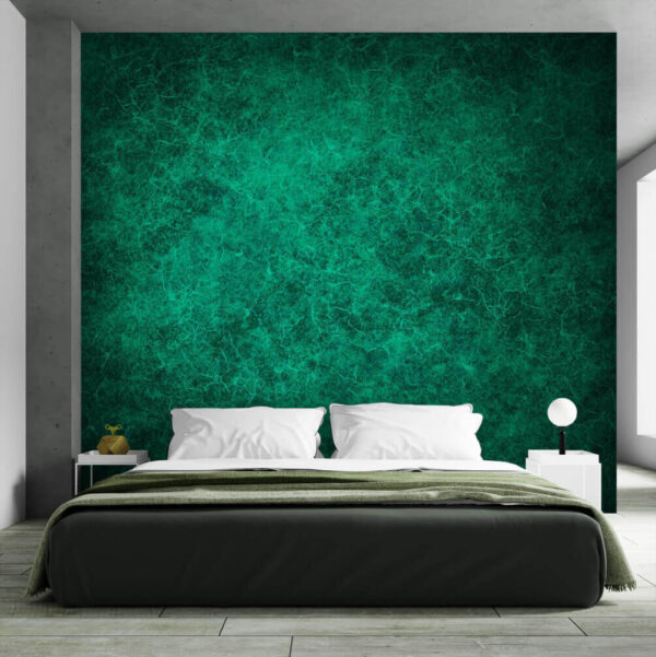 Fondo verde con muchas grietas pequeñas Fotomurales Fondo verde con muchas grietas pequeñas