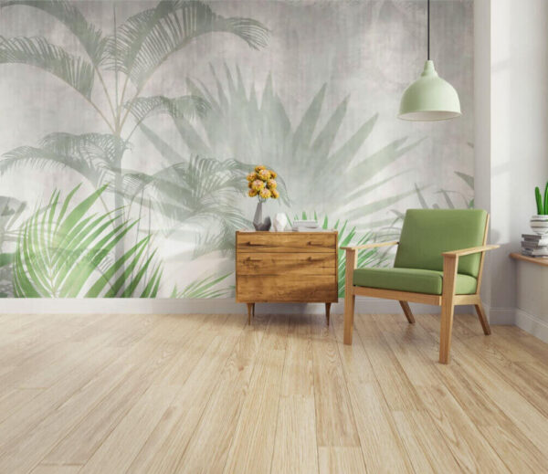 La sombra de una palmera Fotomurales La sombra de una palmera