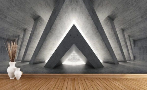 Habitación con estructura triangular Fotomurales Habitación con estructura triangular