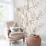 Fotomurales Elegante arte floral de pared en flor