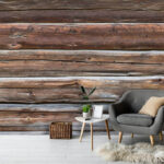 Fotomurales Madera desgastada con ricas texturas