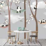 Fotomurales Dibujo animado de un panda