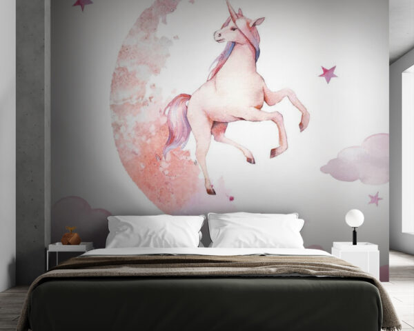 Unicornio en la luna Fotomurales Unicornio en la luna