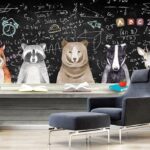 Fotomurales Mesa con animales