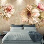 Fotomurales Delicadas flores en suaves tonos pastel