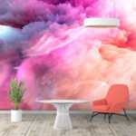 Fotomurales Colorida nube de humo