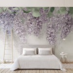 Fotomurales Las flores de lavanda cuelgan graciosamente hacia abajo.
