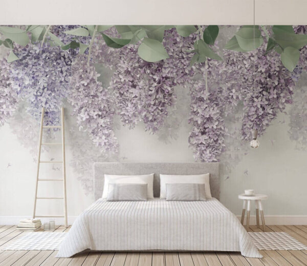 Las flores de lavanda cuelgan graciosamente hacia abajo Fotomurales Las flores de lavanda cuelgan graciosamente hacia abajo