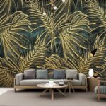 Fotomurales Hojas tropicales con motivos únicos