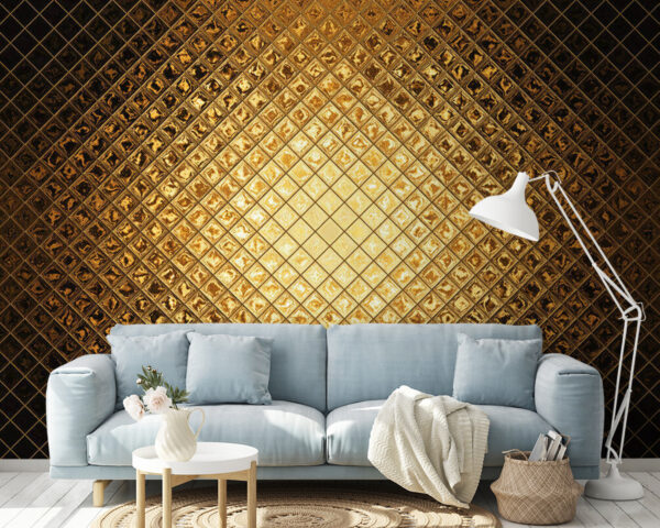 Diseño de rombos geométricos brillantes Fotomurales Diseño de rombos geométricos brillantes