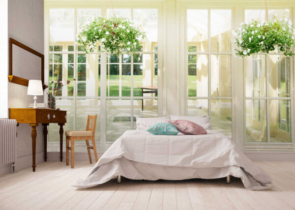 Fotomurales Fotomurales Habitación soleada con plantas colgantes (SKU: u52614)