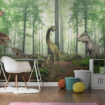 Fotomurales Dinosaurio en el bosque