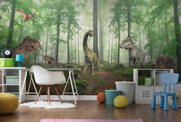 Dinosaurio en el bosque Fotomurales Dinosaurio en el bosque
