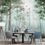 Fotomurales Ciervos en el bosque