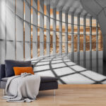 Fotomurales Habitación grande con muchas ventanas