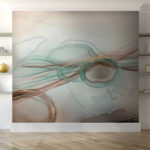 Fotomurales Ondas abstractas con detalles brillantes