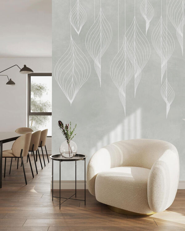 Elegante diseño geométrico sobre fondo suave Fotomurales Elegante diseño geométrico sobre fondo suave