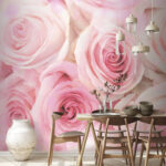 Fotomurales Grupo de rosas rosadas