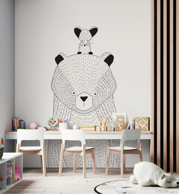 Dibujo de un oso Fotomurales Dibujo de un oso