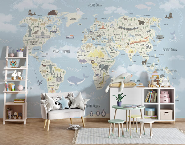 Mapa del mundo Fotomurales Mapa del mundo