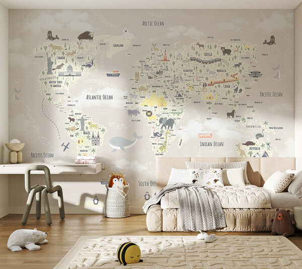 Fotomurales Mapa del mundo
