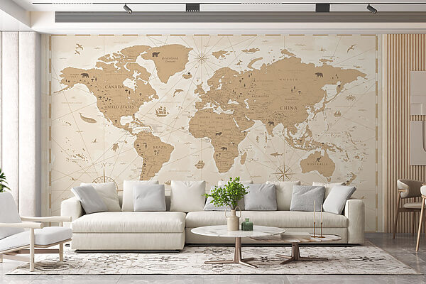 Mapa del mundo Fotomurales Mapa del mundo