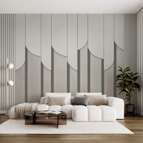 Objeto rectangular blanco con sombra Fotomurales Objeto rectangular blanco con sombra