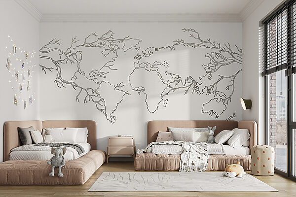 Mapa del mundo Fotomurales Mapa del mundo