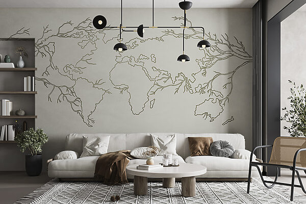 Mapa del mundo Fotomurales Mapa del mundo