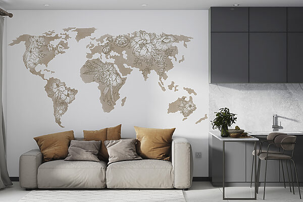 Mapa del mundo Fotomurales Mapa del mundo