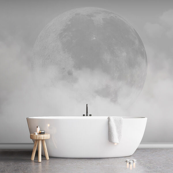 Fotomurales Fotomurales La luna emerge entre nubes difusas (SKU: w00548v1)