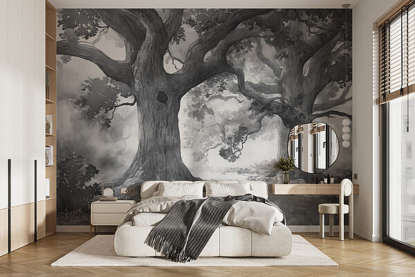 Árbol grande con un agujero Fotomurales Árbol grande con un agujero