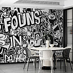 Fotomurales Graffiti en blanco y negro