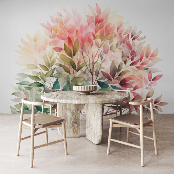 Pintura de un árbol con hojas Fotomurales Pintura de un árbol con hojas